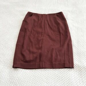 CAbi Brown Pencil Skirt, Size 2 (NWT)